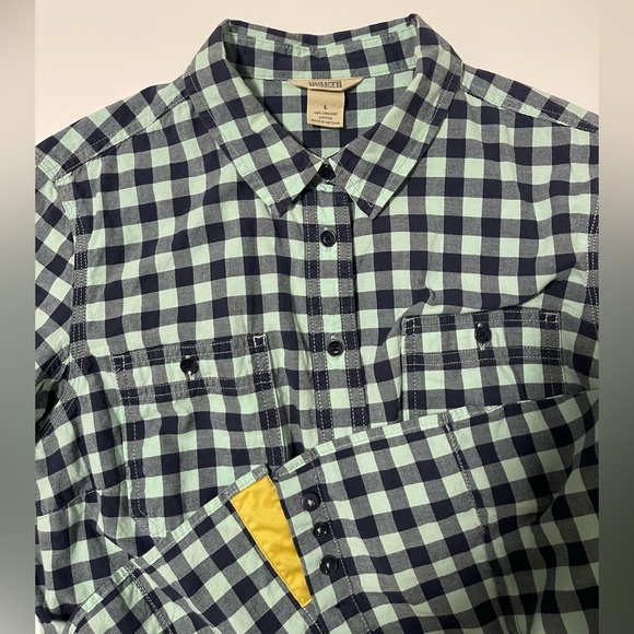 Duluth Trading Company Plaid - Aqua & Navy - Size Large - Picture 7 of 11